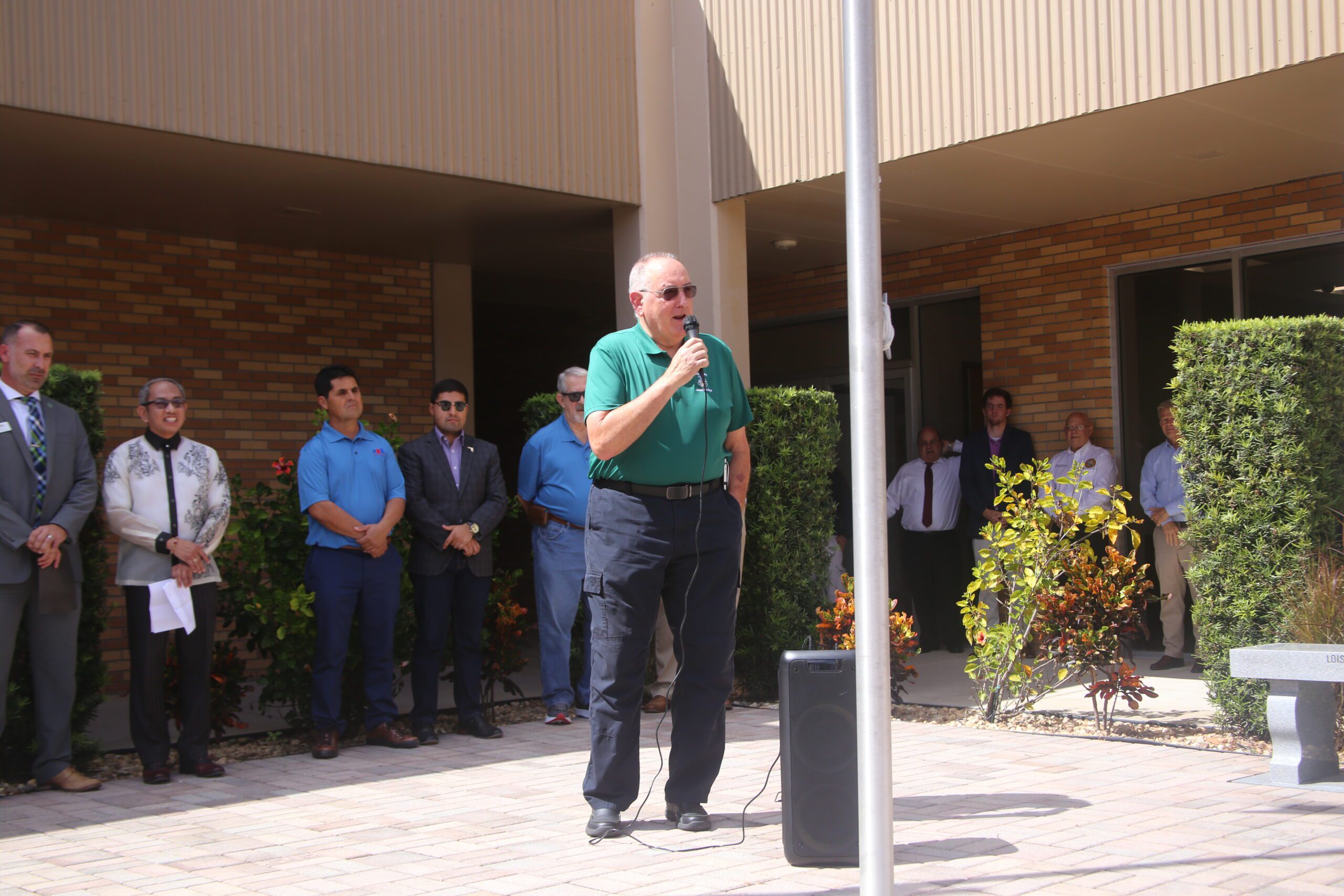 Speaker at Health Services Center Ribbon Cutting
